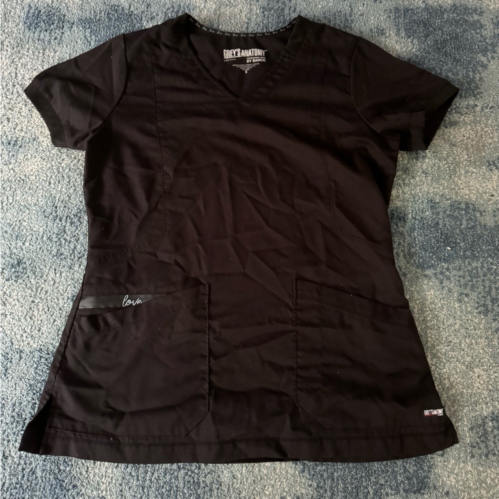 Black SMALL scrub tops